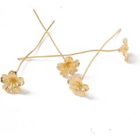 Épingles à tête en fleur en laiton, dorées, 48mm, 21 gauge — Accessoires pour bijoux