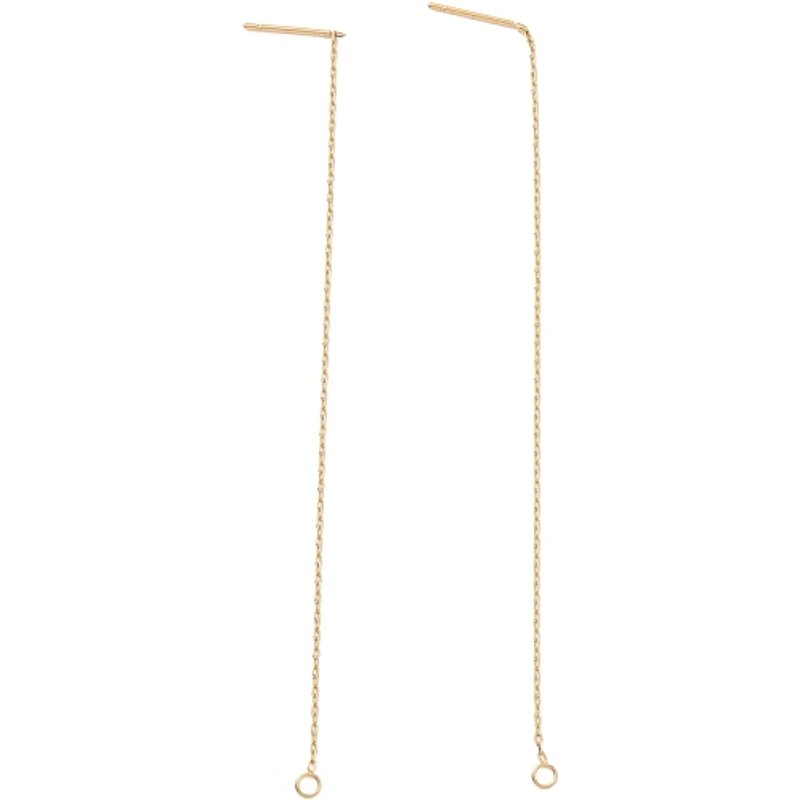 Trouvaille de clou d'oreille en acier inoxydable 304 avec boucles — Accessoires pour bijoux