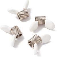 201 Stainless Steel Mini Spring Bead Clamps for Jewelry Making