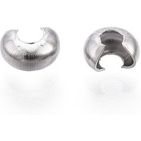 Couvre-billes à sertir en acier inoxydable 304, non ternissant, 3,5x4mm