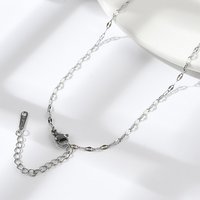 Non-Tarnish 304 Stainless Steel Dapped Chain Necklace 15.51 inch — Pendant Necklace