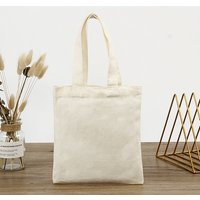 Cotton Cloth Blank Canvas Vertical Tote Bag for DIY Craft — Jewelry Display & Storage