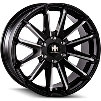 Roues Mayhem 8109 Crossfire Noir Brillant Milled - 22x9.5 - 6x135