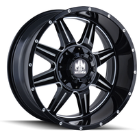 Mayhem 8100 Monstir Moulé Noir Brillant 20x10 Jantes - 6x135