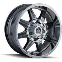 Mayhem 8100 Monstir Chrome Wheels - 20x10 - 5x127 -12 Offset — Wheels & Rims