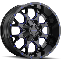 Jantes Mayhem 8015 Warrior Gloss Black Blue Milled - 20x10 - 6x135