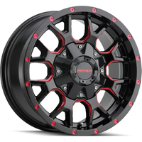 Jantes Mayhem 8015 Warrior Gloss Black Red Milled - 20x10 - 6x135