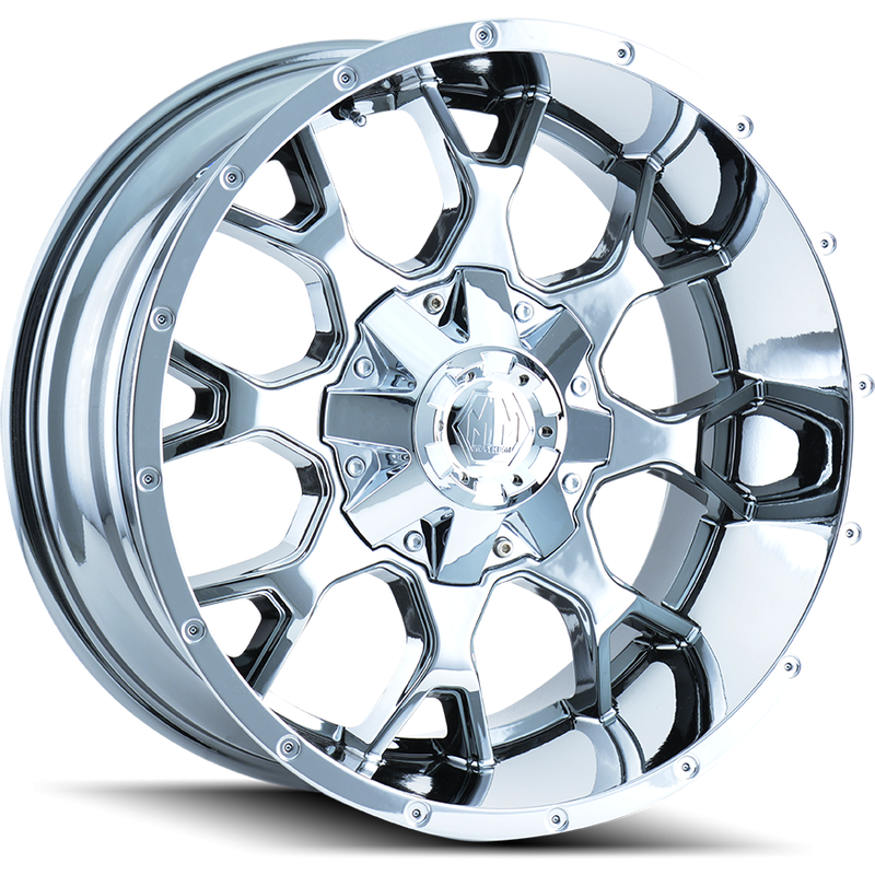 Roues Mayhem 8015 Warrior Chrome - 20x10 - Motif de boulon 6x135 — Roues et jantes
