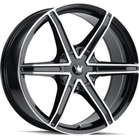 Roues Mazzi 371 Stilts Noir Brillant Usiné - 20x8.5 - 5x112 — Roues et jantes