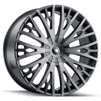 Roues Mazzi 373 Twist Tie Noir Mat 22x9.5 5x115 18 Offset — Roues et jantes