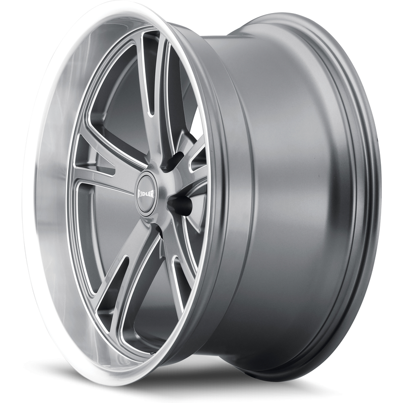 Ridler 606 Machined Gray Wheels - 20x10 - 5x114.3 Bolt Pattern — Wheels & Rims