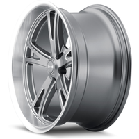Ridler 606 Machined Gray Wheels - 20x10 - 5x114.3 Bolt Pattern