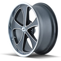 Ridler Wheel 645 Noir Mat avec Face Usinée - 20x10 - 5x120.65 — Roues et jantes