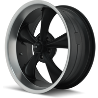 Roues Ridler 695 Noires Mat avec Face Usinée - 20x10 - 5x120.65 — Roues et jantes