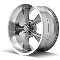 Ridler Wheel 695 Gris Machiné - 20x10 - Motif de Boulon 5x120.65 — Roues et jantes