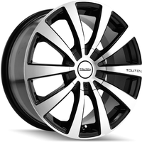 Jantes Touren 3130 TR3 Noir Brillant Usiné - 15x7, 4x100, 40 Offset — Roues et jantes