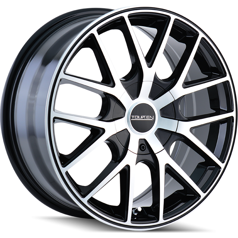 Roues Touren 3260 TR60 Noir Brillant Usiné - 20x8.5 - 5x114.3 — Roues et jantes