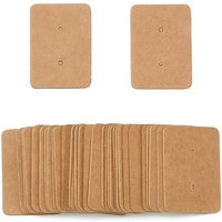 Cartes d'Affichage pour Boucles d'Oreilles en Papier Kraft, Rectangle, Sienna — Rangement et présentation