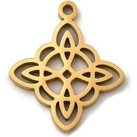 Pendentif en Acier Inoxydable 304, Charme de Nœud de Sorcière, Doré — Breloques et pendentifs