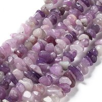 Brins de Perles Naturelles de Lépidolite/Mica Violet, Chip, 5-8mm — Perles à bijoux