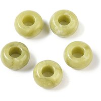 Perles Rondelles en Jade du Sud de la Chine avec Gros Trou