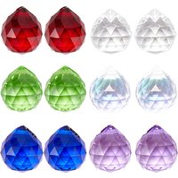 20-Piece Glass Ball Prism Teardrop Pendants for Chandelier and Decor