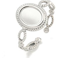 Composants de bague à bracelet Ovsl en acier inoxydable 304 sans ternissement — Accessoires pour bijoux