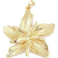 Pendentifs en laiton Rack Plating, Charms Fleur de Lys en Plaqué Or 18K — Breloques et pendentifs