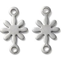 Charms de connecteur en acier inoxydable 304, 13x7.5mm — Accessoires pour bijoux