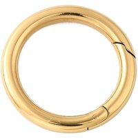 304 Stainless Steel Spring Gate Rings, Golden, 30x3.5mm
