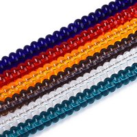 Transparent Glass Rondelle Beads Strands, Mixed Colors, 6x3mm — Jewelry Beads