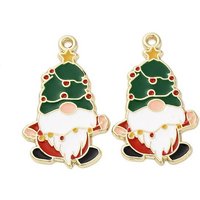 Gnome Charm Pendant - Golden Enamel, Cadmium, Nickel & Lead Free