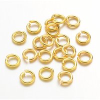 Open Brass Jump Rings, Golden, 5x1mm, 18 Gauge, 6000pcs — Jewelry Findings