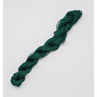 Fil de Bijoux en Nylon pour Bracelets Tissés Personnalisés, Vert Foncé, 1mm