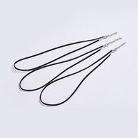 Faux Suede Necklace Cord with Platinum Color Iron Lobster Clasps — Jewelry Making Tools