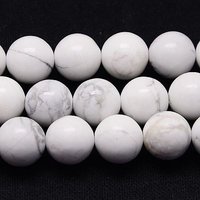 Natural Howlite Beads Strands, Round, 6mm, 15 Inch, 58-60pcs — Jewelry Beads