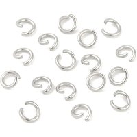 304 Stainless Steel Tarnish Resistant Open Jump Rings 21 Gauge