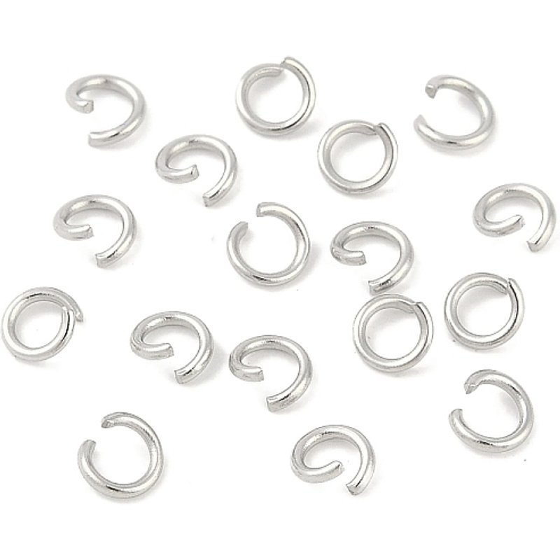 Anneaux ouverts en acier inoxydable 304 résistants à l'oxydation de 21 Gauge — Accessoires pour bijoux