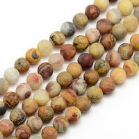 Frosted Natural Crazy Lace Agate Round Bead Strands - 6mm — Jewelry Beads