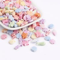 Acrylic Craft Style Beads, Mixed Color, 10-15x6-11x4-5mm — Jewelry Beads