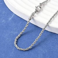 Collier en chaîne en acier inoxydable 304 avec fermoir à homard, 19,7 pouces — Collier pendentif
