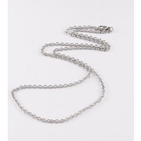 304 Stainless Steel Cable Chain Necklace with Lobster Clasp, 24.2 in — Pendant Necklace