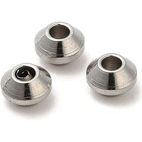 Perles Intercalaires Biconiques en Acier Inoxydable 304, Résistantes au ternissement — Perles à bijoux