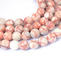 Natural Red Netstone Round Bead Strands, 8-8.5mm, 15 inch — Jewelry Beads