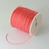 Fil en Nylon Tressé pour la Fabrication de Bijoux, 0.5mm, 150 Yards