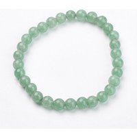 Natural Green Aventurine Stretch Bracelet, 49mm Inner Diameter