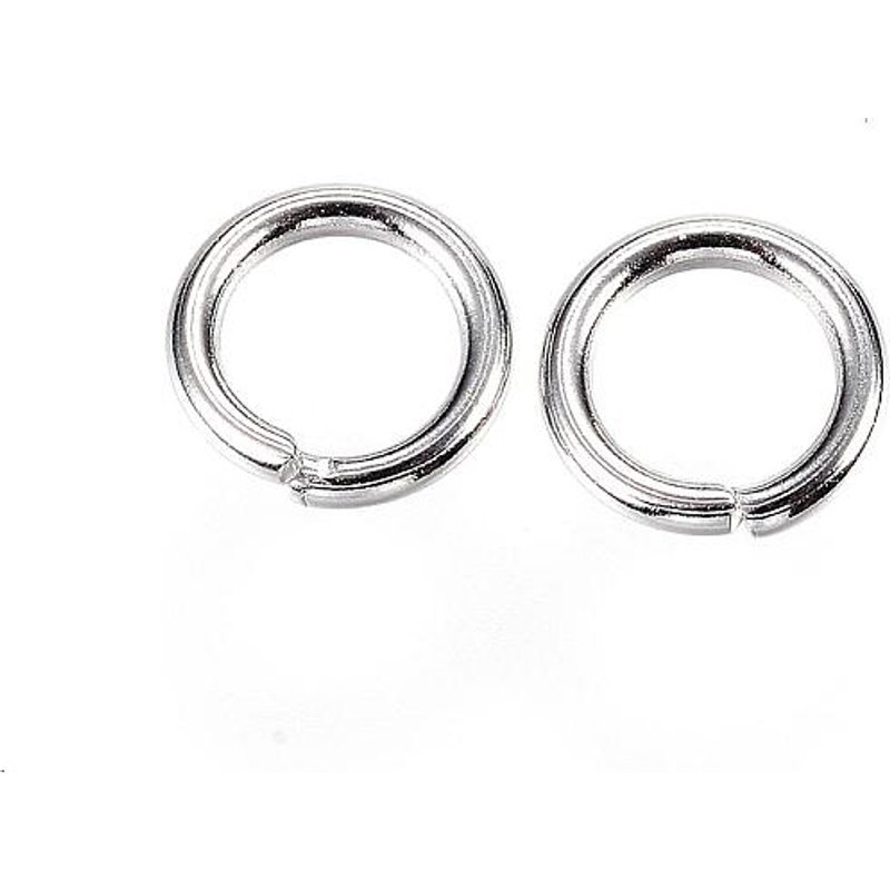 Anneaux Brisés Ouverts en Acier Inoxydable 304 Résistants au ternissement 8x1.3mm — Accessoires pour bijoux