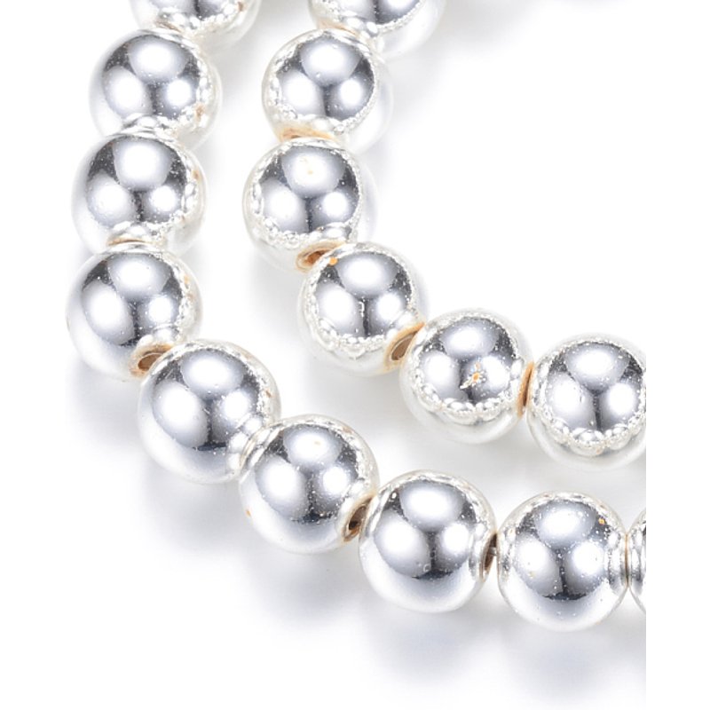 Electroplate Non-magnetic Synthetic Hematite Bead Strands, 2mm — Jewelry Beads