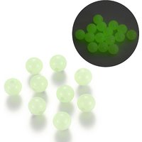 Perles rondes acryliques lumineuses, phosphorescentes, vert pâle, 8mm — Perles à bijoux