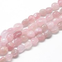 Brins de Perles en Quartz Rose Naturel, Nuggets, 15,7 pouces, 30-45pcs — Perles à bijoux
